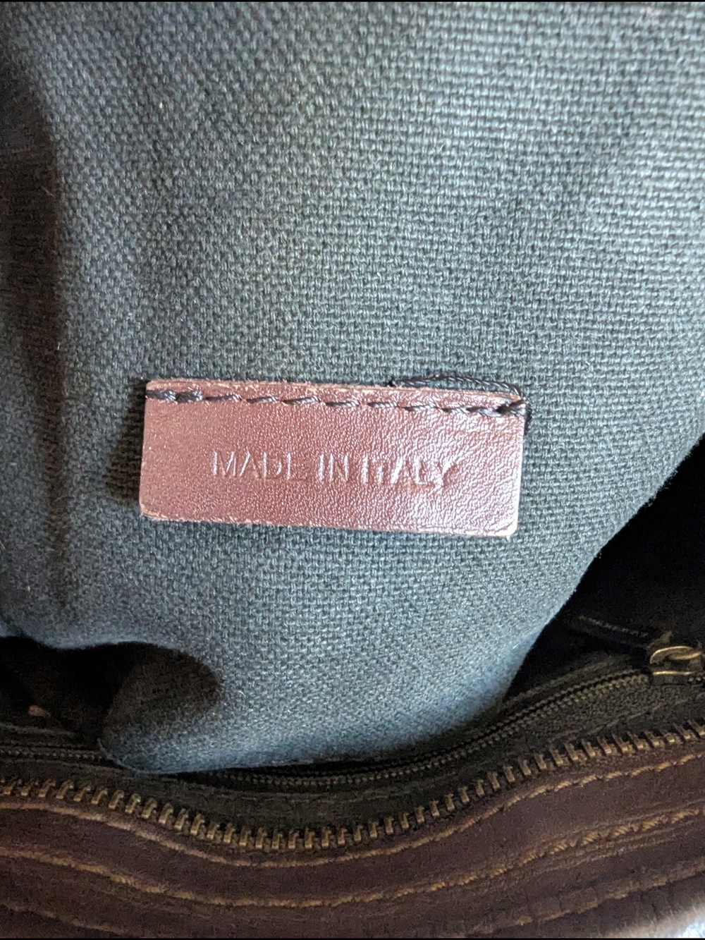 Burberry Beige Plaid Tote with Dark Brown Leather Trim - Picture 14 of 15